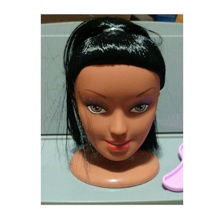 Fashion Doll Styling Head With Comb Go Styling Head, Black Hair, Poupée Mode Fun New With Comb. 4.3 inches Kids Toys for Ages 5 Up