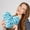 Blue, variant on Knotted Heart Pillow Knotted Soft Cute Cushion Knotted Heart-Shaped Decorative Pillow Shooting Props Valentine's Day Decorations