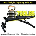 thumbnail image 4 of Adjustable Weight Bench, Foldable Workout Benches for Home Gym, 10 Backrest Position Exercise Bench for Strength Training, Upgraded Thickened Steel Support Max Capacity 700LBs, 4 of 9