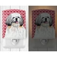 thumbnail image 2 of Caroline's Treasures SC9256CNL Shih Tzu Hearts Love and Valentine's Day Portrait Ceramic Night Light, 6x4x3", multicolor, 2 of 2