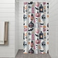 thumbnail image 2 of Pastel Halloween Pattern Shower Curtain 36"x72" ,Bathroom Decorative Shower Curtains Set with 12 Hooks,Modern Waterproof Washable Shower Curtain, 2 of 6
