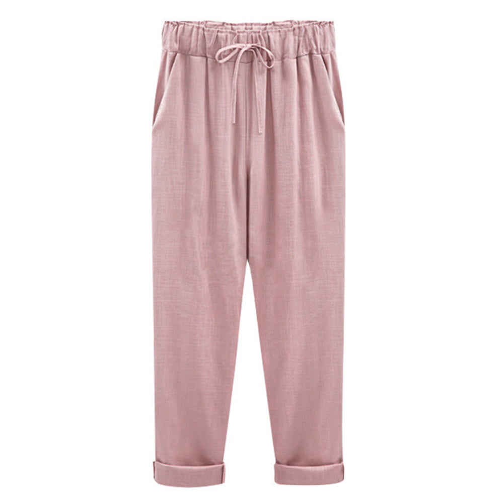 Womens Clothing Trousers 8pm Cotton Trouser in Blush Slacks and Chinos Harem pants Pink 