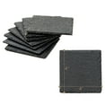 thumbnail image 3 of H-E 8pcs Square Slate Drink Coasters Set, 4" Black Slate Stone Coasters with Anti-Scratch Bottom and Coaster Holder for Drinks Cup, Coaster for Drink Bar Kitchen and Home Decor, 3 of 8