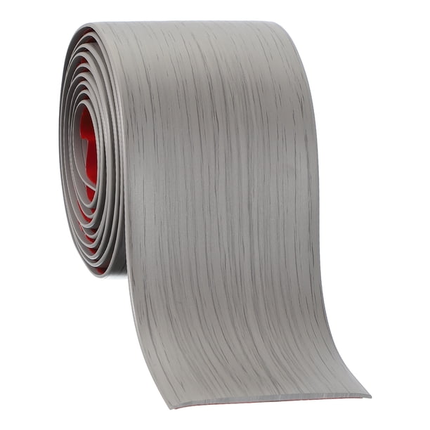 Tira de Transición de Piso Autoadhesiva Uxcell 6.6' x 3" Madera Gris de Vinilo