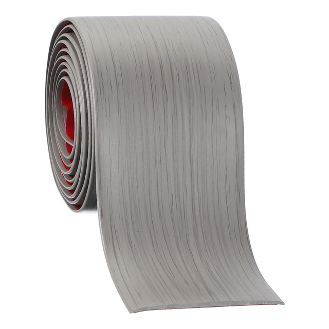 Tira de Transición de Piso Autoadhesiva Uxcell 6.6' x 3" Madera Gris de Vinilo