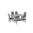 thumbnail image 1 of Antecomedor 4 Sillas 1 Banca Kessa Muebles Lory, 1 of 2