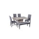 thumbnail image 1 of Antecomedor 4 Sillas 1 Banca Kessa Muebles Lory, 1 of 2