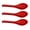 As Shown, variant on Monyance plastic cutlery 3pcs Plastic Reusable Dinner Spoons Asian Red and Black Chinese Soup Spoons Set Large Spoons with Long Handle(6.3X1.57X1.18Inches)