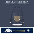 thumbnail image 5 of FORMRS Unisex School Backpack 17" Student Travel Bag with Laptop Compartment, Orange Cat Planet, 5 of 7