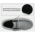 thumbnail image 3 of Apakowa Kids Boys Girls Slip-On Casual Loafers Walking Shoes Comfortable & Lightweight (Color : Grey, Size : 2 Little Kid), 3 of 8