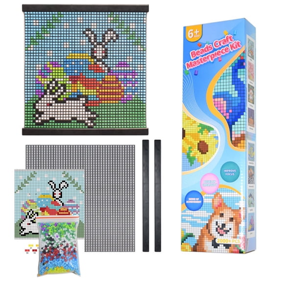 Educational Bead Craft Kit for Kids to Develop Motor Skills and Imagination Through DIY Activity Projects