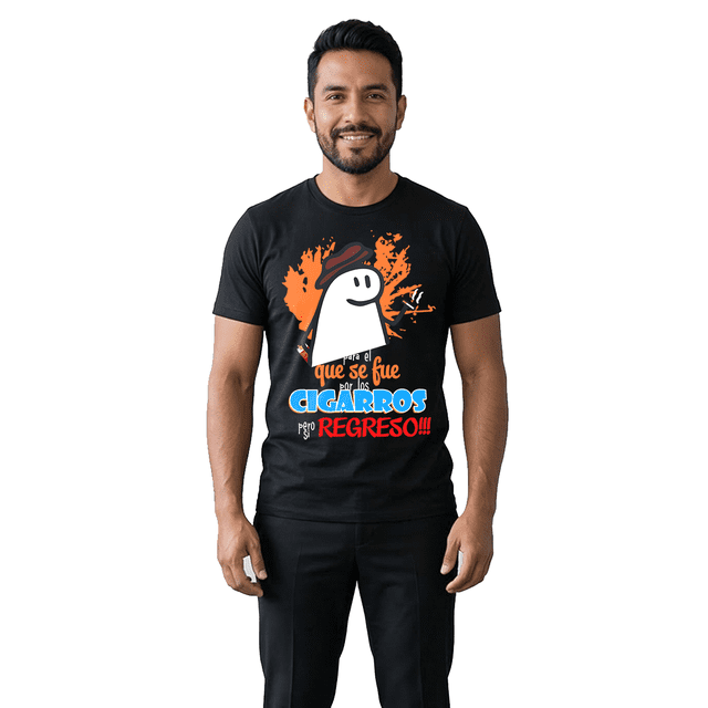 Playera Camiseta Para Papá Diseño Original Casual Regalo Día Padre Flok Para El Que Se Fue Por Los Cigarros Pero Si Regreso
