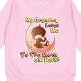 thumbnail image 3 of Inktastic My Grandma Loves Me to the Moon and Back Toddler Sweatshirt, 3 of 4