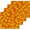 thumbnail image 2 of SKYSONIC Autumn Maple Leaf Washcloths Set of 4, Highly Absorbent Soft Cotton Fingertip Towels for Bathroom, Kitchen, Gym, Spa, Home Decor, 12 x 12 Inch, 2 of 7