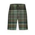 thumbnail image 5 of Xysaqa Men's Comfort Breathable Sleep Lounge Shorts Pockets Plaid Pajama Shorts for Men Summer Casual M-3XL On Clearance, 5 of 6