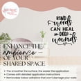 thumbnail image 3 of Kind Words Heal Deep Wounds Wall Decals Quotes Motivational - Die-Cut Vinyl Wall Art - Inspirational Vinyl Decals - Sayings for Wall Decor - Removable Office Lettering, 23x23-Inch, Black, 3 of 5