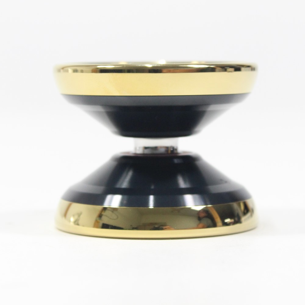 C3yoyodesign Samothrace Yo-Yo - 7075 Aluminum Bi-Metal - Hobbit Xiao Wen Wang Signature YoYo (Charcoal Gray with Polished Gold rim)