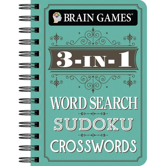 Brain Games - To Go Brain Games - To Go - 3-In-1: Word Search, Sudoku, Crosswords, (Spiral-Bound)