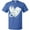 Royal Blue, variant on Inktastic Lung Cancer Awareness White Ribbon Around Heart T-Shirt