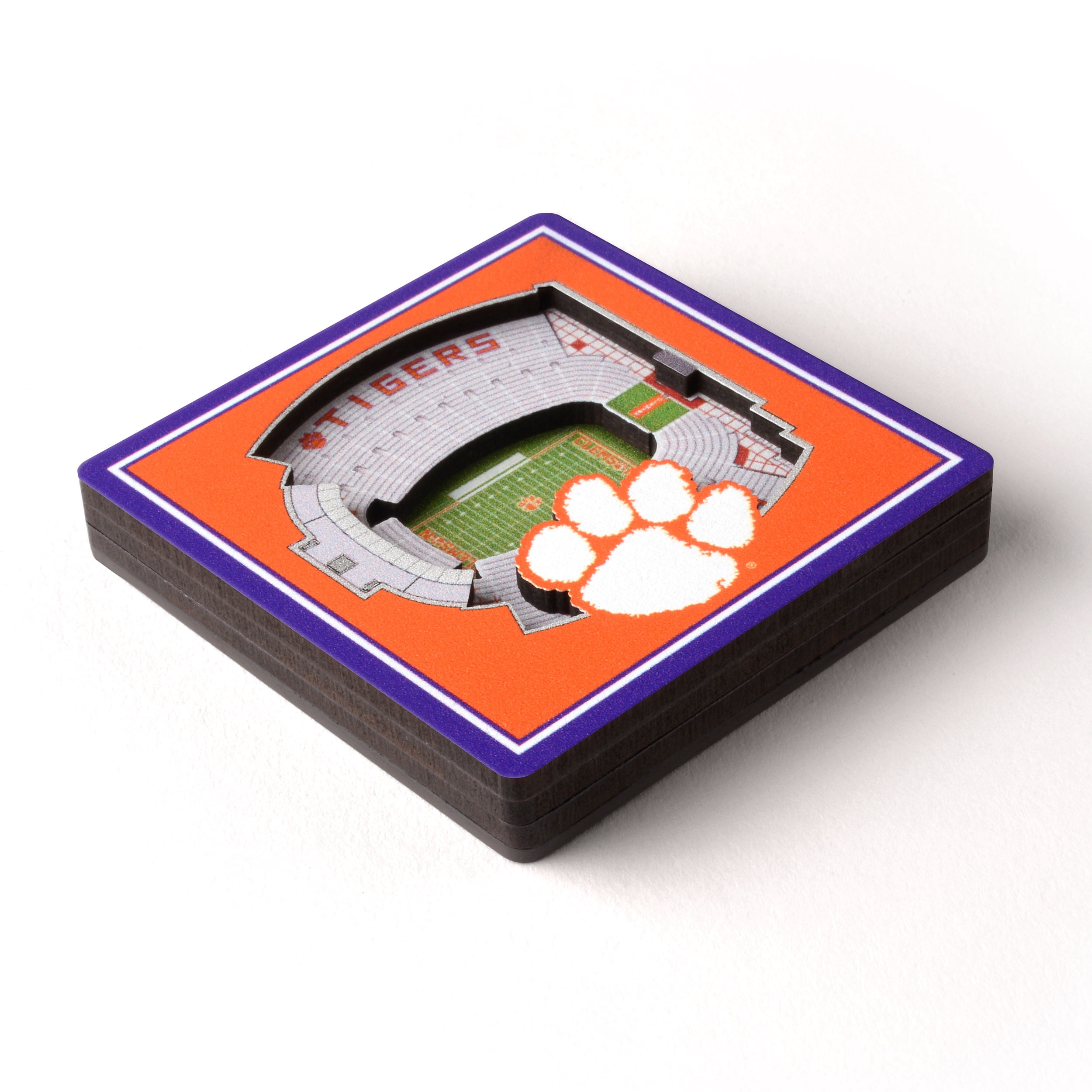 YouTheFan NCAA  Clemson Tigers 3D Stadium View Magnets - Memorial Stadium