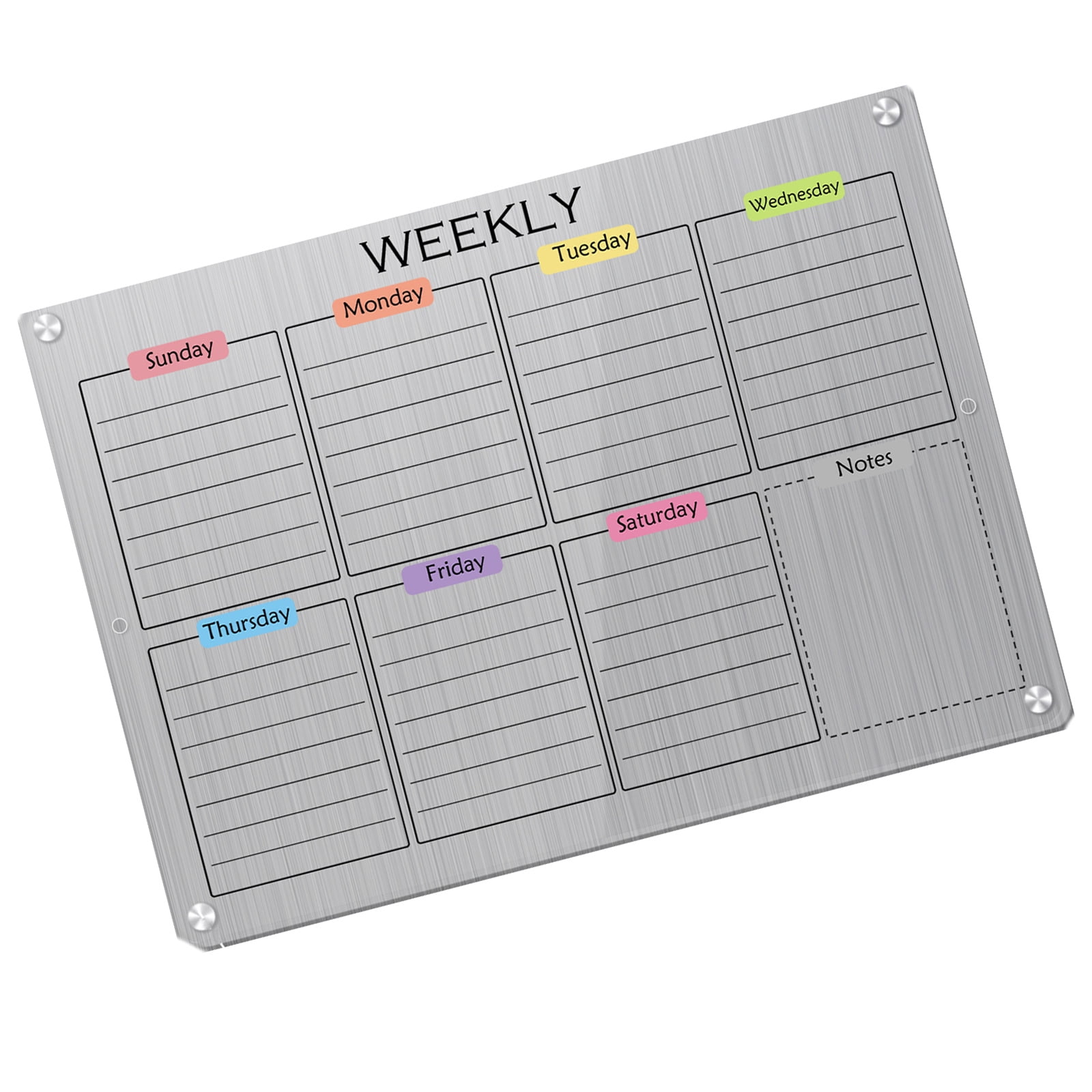 Acrylics Fridge Calendar Weekly Monthly Calendar Planner Calendar Memo Board Fridge Checklist Board