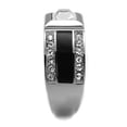 thumbnail image 4 of High polished (no plating) Stainless Steel Ring with Top Grade Crystal in Clear for Women Clear Stone Color Style TK2308 Size 9, 4 of 4