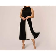 Adrianna Papell Colorblocked Overlay Jumpsuit