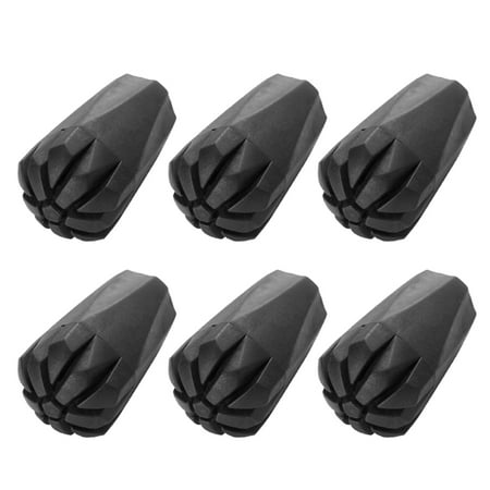 

1PC Hiking Stick Head Durable Black Rubber Trekking Poles Protectors Adjustable Telescopic Head Pole Replacement set 1
