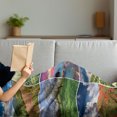 thumbnail image 3 of Summer Soft Flannel Fleece Throw Blanket, Collage with 9 Different Square Framed Freshening Summer Landscapes Rural Nature, Cozy Plush for Indoor and Outdoor Use, 70" x 90", Multicolor, by Ambesonne, 3 of 5