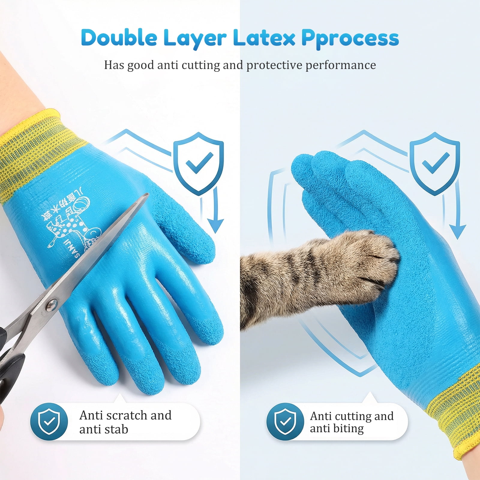 30 Pair Kids Cut Resistant Gloves Anti Cut Safety Glove for Fishing Cooking Whittling Wood Carving DIY Daily Protection (M)