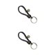 thumbnail image 1 of Greeniant Pareja llavero accesorios de moda hecho a mano cuerdas tejidas llavero decoraciones regalo trenza colgante adultos adolescentes Negro 2Conjunto, 1 of 6