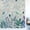 Blue, variant on Green Leaf Window Privacy Film Stain Glass,Reusable Decorative Rainbow Window Film,Fall Plant Country Vintage Watercolor White Static Cling Sun Blocking Stickers Decals Covers 17.7" x 39.3" (2pcs)