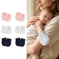 thumbnail image 2 of 6 Pairs Baby Mittens No Scratch Mittens Soft Gloves Mittens for 0-6 Months Boys Girls, 2 of 8