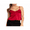 Red, variant on Casual Plain Backless Spaghetti Strap Pleated Bustier Camis Women Going Out Tank Tops