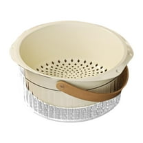 WeiLaiKeQi Party Beverage Bin Portable Beverage Chilling Tub for Parties Pub Restaurant Beige and Basket