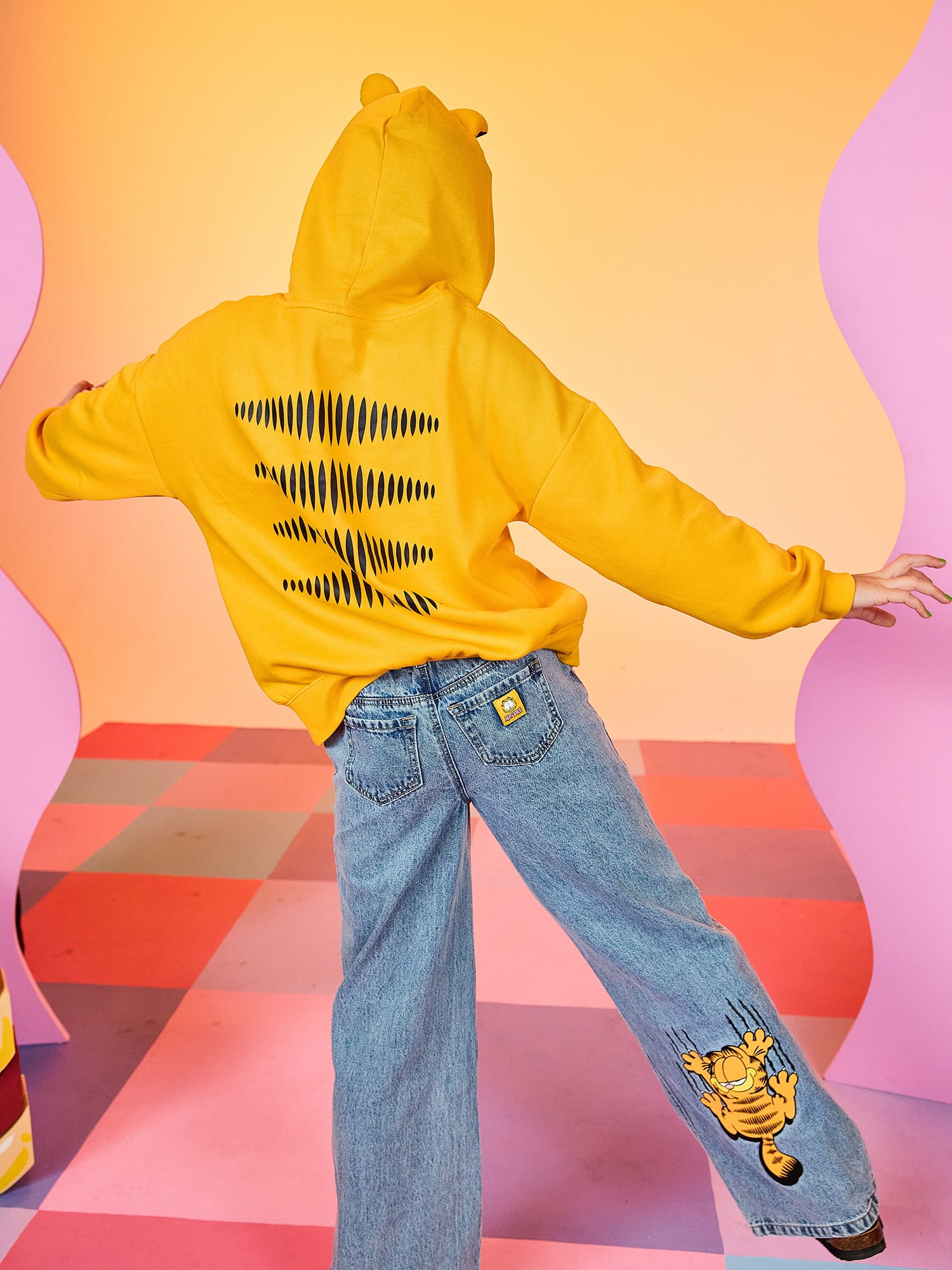 Justice x Garfield Girls Collab Jeans, Sizes 6-18, Slim & Plus