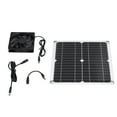 thumbnail image 1 of Kit de Ventilador de Panel Solar Ticfox 12 W USB para invernaderos cobertizos Casas para mascotas, 1 of 14