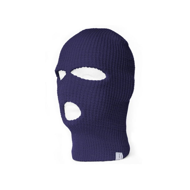 TopHeadwear Ski Face Mask Knit Beanie Biker Snowboard 3 Holes, Navy