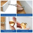 thumbnail image 4 of EEEkit 12pcs Modern Cabinet Knobs, Aluminum Alloy Drawer Pulls for Dressers, Closet Doors, Gold, 4 of 6
