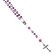 thumbnail image 3 of Collares largos con colgante de cruz católica y rosario de cuentas de vidrio, 3 of 5