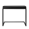 thumbnail image 3 of American Art Decor Black Mobile, Portable, & Compact Home Office C-Shaped Desk, 3 of 7