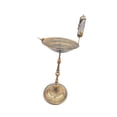 thumbnail image 4 of Pedestal de baño de pájaros de baño de baños de metal para el exterior para el exterior, con estatua de pájaros, artesanías de jardín de césped, 28.74 bronce, 4 of 8