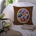 thumbnail image 3 of Red Pomeranians Fabric Decorative Pillow, 3 of 4