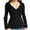 Black, variant on DDAPJ pyju Long Sleeve Tee Shirts for Women Lace Patchwork Knitted Tops Slim Fit Y2K T Shirt Coffee L