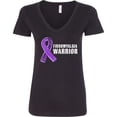thumbnail image 3 of Inktastic Fibromyalgia Warrior Women's V-Neck T-Shirt, 3 of 5