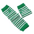 thumbnail image 2 of Resicozy Women's Fingerless Gloves Striped Elbow Length Knitted Arm Warmers Long Knitted Fingerless Gloves Thumbhole Stretch Arm Warmers Green, 2 of 2