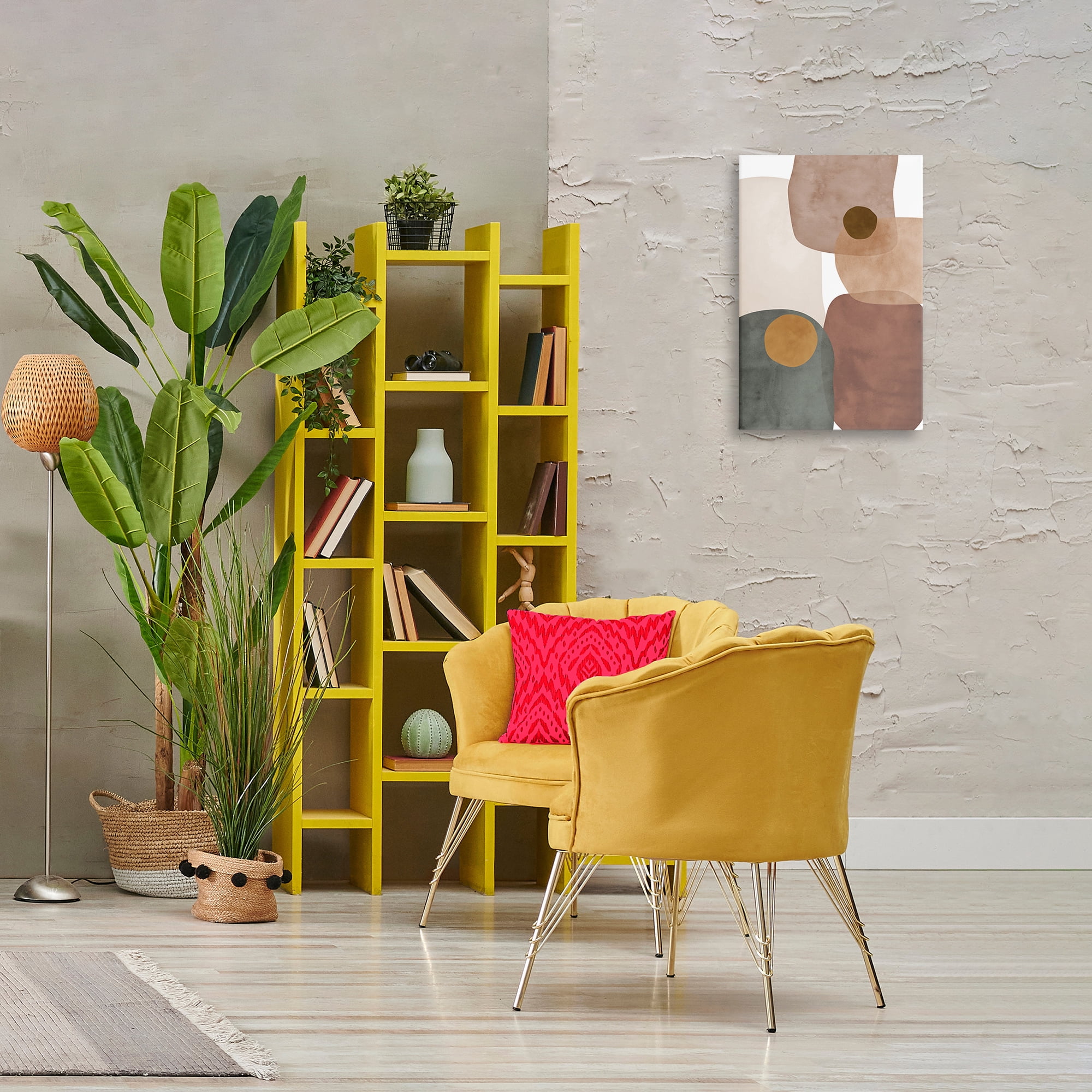 Stupell Industries Southwestern Natural Shapes Abstract Painting Gallery Wrapped Canvas Art Print Wall Art, 16 x 24