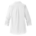 thumbnail image 5 of Yellow Rooster Women's Ladies 3/4-Sleeve Carefree Poplin Shirt White L, 5 of 5