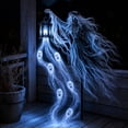 thumbnail image 4 of Diceymbol Halloween Ghost Witch Stake Decoration, 19.69 in Light-Up Ghostly Witch with Floating Ghosts, Spooky Yard Decor for Outdoor Garden and Halloween Party, 4 of 6
