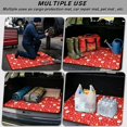 thumbnail image 3 of Jeiento Red Santa Snow Tree Car Trunk Mat 29" x 39" Trunk Liner for Cars Wipeable Car Trunk Protection Mat for Family Travel Enthusiasts Easy to Clean, 3 of 6